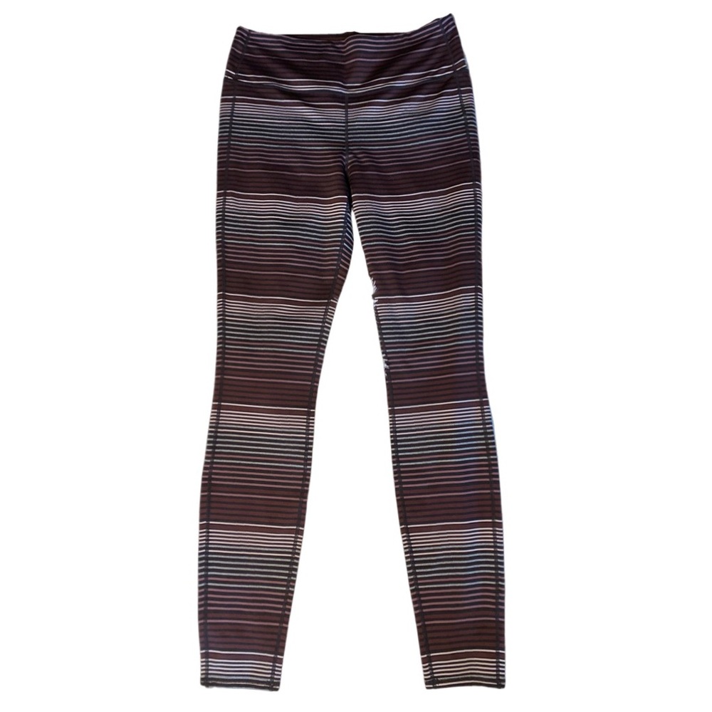 Athleta Color Block Striped chaturanga High waisted  Tights Large Tall